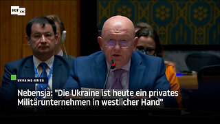 Nebensja: "Die Ukraine ist heute ein privates Militärunternehmen in westlicher Hand"