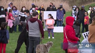 Overland Park Stop Asian Hate rally has 9 year old hopeful for future