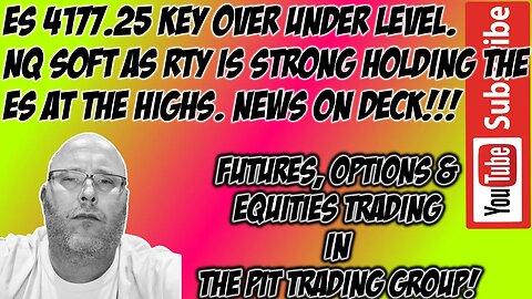 4177.25 Range High Over Under - ES NQ Parabolic On No Volume - The Pit Futures Trading