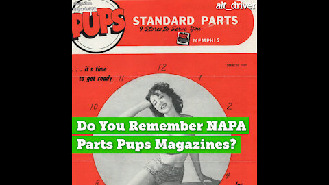 Do You Remember NAPA Parts Pups Magazines?