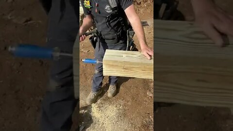 Fastest way to notch a porch post ￼