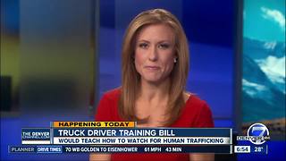Truck driver training bill would teach drivers to watch for human trafficking
