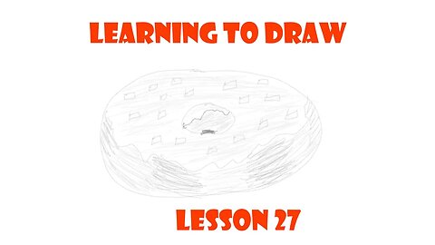 Learning to Draw - A Frosted Donut (Lesson 27)