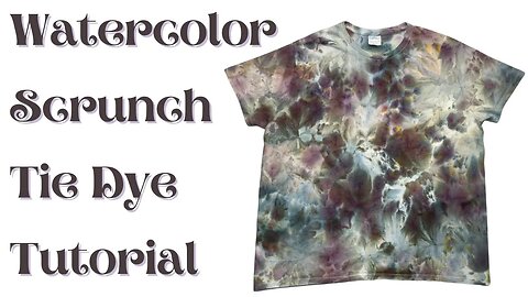 Tie-Dye Designs: Wiffle Ball Watercolor Scrunch Ice Dye - Stormageddon