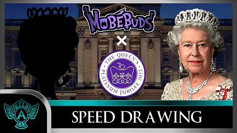 Speed Drawing: The Queen's Platinum Jubilee 2022 - Queen Elizabeth II | Mobebuds Style