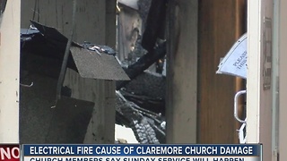 Electrical Fire Cause of Claremore Church Damage