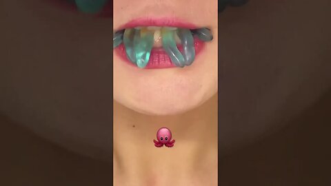 🐙 👄ASMR #mukbang #asmreating #asmr #emojichallenge #eatingsounds