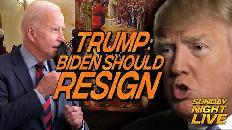 President Trump Calls For Biden To Resign In Scathing Comments