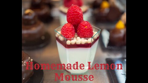 how to make Lemon Homemade Mousse in under 10minutes easy and delicious.