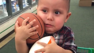 Toddler Cries when his Dad Takes Away his Basketball and Football