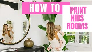 Basic painting 101 for kids room/nursery (+ finally renovating our kids rooms! TIPS then vlog)