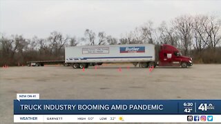 Truck industry booming amid pandemic