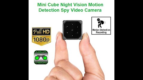 Mini Cube Night Vision Motion Detection Spy Video Camera - Sample Video