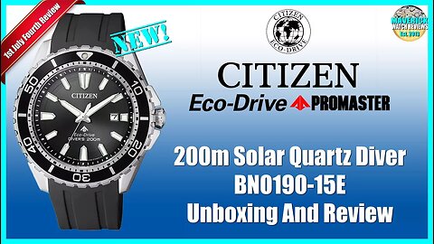 New Classic! | Citizen 200m Solar Quartz Diver BN0190-15E, BN0190-07E & BN0191-55L Unbox & Review