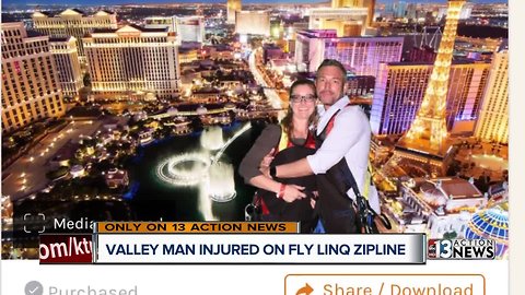 Las Vegas man injured on Fly LINQ zip line