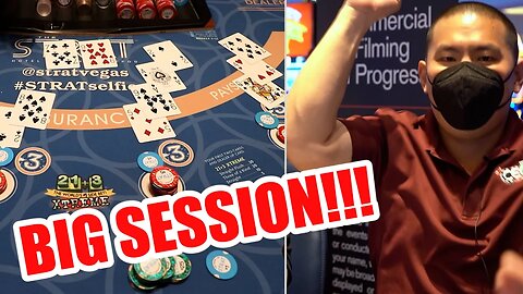 WOW!! WIN!!! - LIVE BLACKJACKAT STRAT LAS VEGAS #2