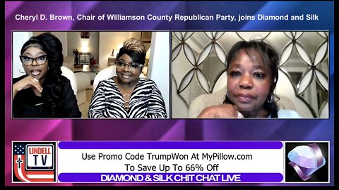 Cheryl D. Brown, Chair of Williamson County Republican Party, joins Diamond and Silk