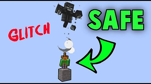 NEW Wither Glitch in survival Minecraft!