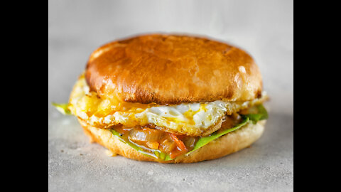 🍔🍔🍔Delicious Egg Burger Easy recipe | easy food recipes 🍔🍔🍔