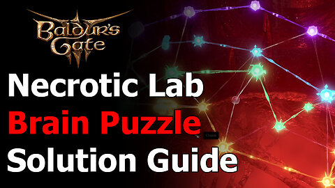 Baldur's Gate 3 Necrotic Laboratory Brain Puzzle Solution - Act 2 Moonrise Tower Brain Puzzle