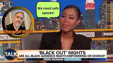Piers discusses "black only nights" and "safe spaces"