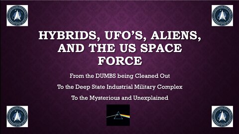 Hybrids - UFOs - Aliens - US Space Force