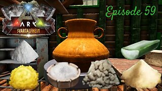 Svartalfheim; Salt, Sulfur, Sand, & Cactus Sap (Making Preserving Salt and Clay)!- ARK - Episode 59