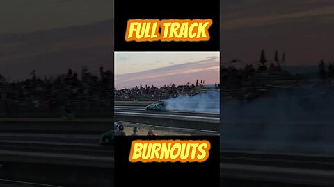 Funny Car Full Track Burnouts! #shorts