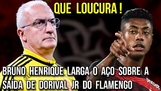 QUE LOUCURA! BRUNO HENRIQUE LARGA O AÇO SOBRE A SAÍDA DE DORIVAL JÚNIOR DO FLAMENGO - É TRETA!!!