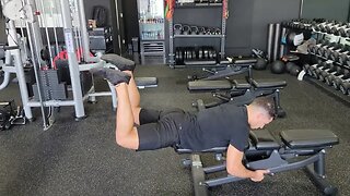 Bench 90° Reverse Hyperextensions w/ 2 Second Squeeze