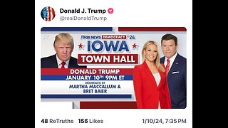 Donald J Trump Townhall Meeting 9PM EST 1/10/2024