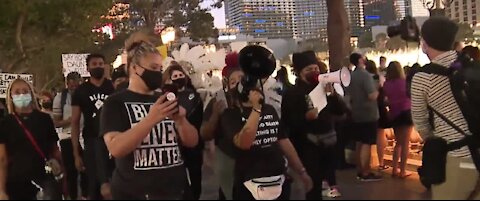 Black Lives Matter rally happens on Las Vegas Strip