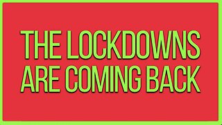 Greg Reese The Lockdowns Are Coming Back. Unless we-the-people stand together and say no