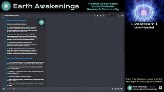 Earth Awakenings - Livestream 1 - #309