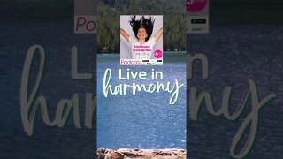 Live in Harmony ✨ #mentalhealthpodcast #anxiety #mentalhealthawareness #mindfulness #shorts