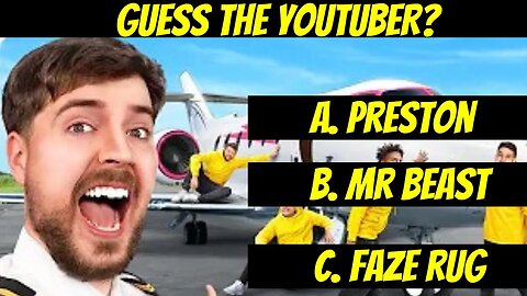 Guess the Youtuber by Thumbnail|| Thumbnail used @MrBeast