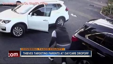 Thieves targeting parents at daycare dropoff