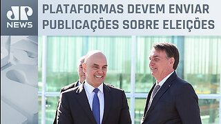 Moraes determina que redes sociais enviem postagens de Bolsonaro à PGR