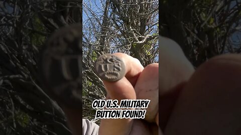 U.S. Great Coat button found while #metaldetecting