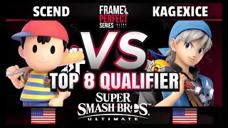 FPS6 Online - Scend (Ness) vs. AH | kagexice (Hero) - Super Smash Bros. Ultimate Top 8 Qualifier