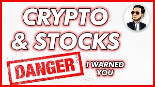 Crypto Crashing, Stock Market Could Follow Soon, This is NOT The "Big One"... BE CAREFUL!!