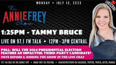 Third Party Candidates, Red/Blue, 484 Days to Election • Annie Frey Show 7/10/23