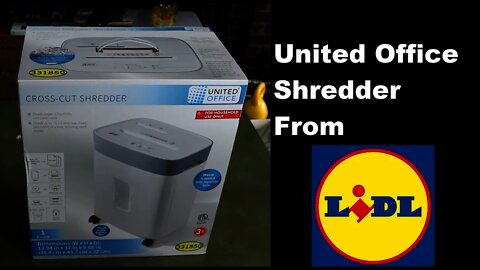 united office paper shredder from lidl $39