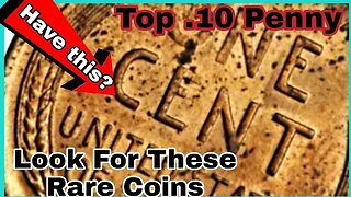 Top 10 Most Valuable Pennies Expensive Lincoln Cents English Coins List pennies worth money!