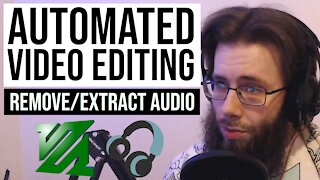 How to remove and extract audio with ffmpeg
