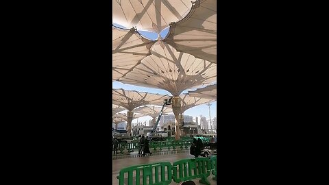 Courtyard of the Prophet's Mosque #madinamunawarah #madina