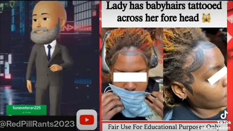 Lady Gets "baby hair" tattoos 😳