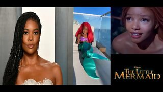 Gabrielle Union EXPLOITS Another Child for Another Agenda w/ Black Ariel Halloween Costume