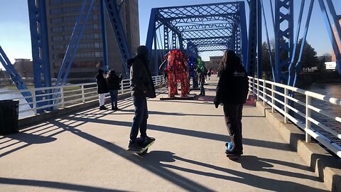 Grand Rapids OneWheel Blue Bridge