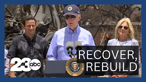 Biden Visits Fire-Ravaged Maui, Meets Survivors